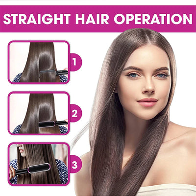 PTC Heated Electric Hot Comb Hair Straightener