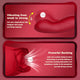2-in-1 Sucking and Licking Intimate Vibrator