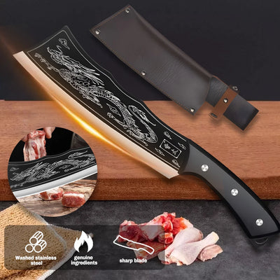 ZENG Heavy Duty Meat Cleaver Butcher Chef's Knife