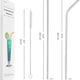 Reusable Stainless Steel Metal Straws 4-Pack with Case