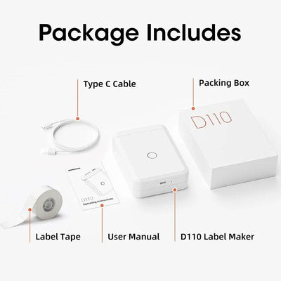 Niimbot D110 Portable Thermal Sticker Label Printer