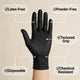 Black Nitrile Disposable Gloves 100-Pack Thickened
