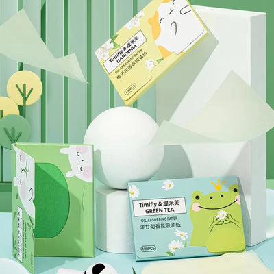Facial Oil Absorbing Sheets 100-Pack for Makeup and Skin