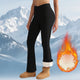 Women's Fleece-Lined Flared Thermal Leggings