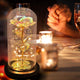 LED Eternal Rose Glass Flower Gift for Women