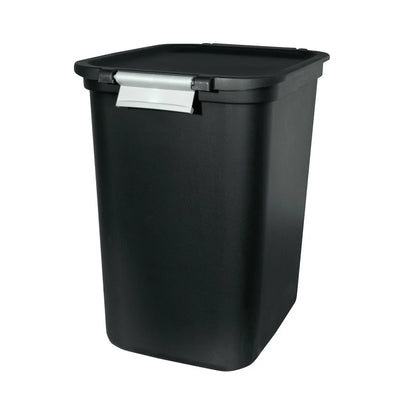 7.7 Gallon Locking Lid Trash Can with Carry Handle