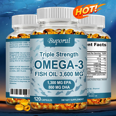 Omega-3 Fish Oil Skin Hair Supplement