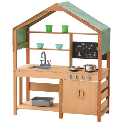 Kids' Outdoor Mud Kitchen Cookware Playset