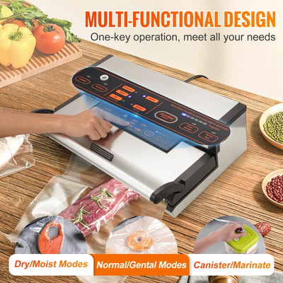 Automatic Vacuum Sealer Machine with Bag Roll and Cutter