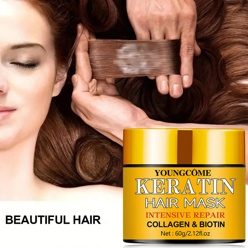 Biotin Collagen Keratin Hair Mask for Dry Damaged Hair