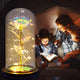 LED Eternal Rose Glass Flower Gift for Women