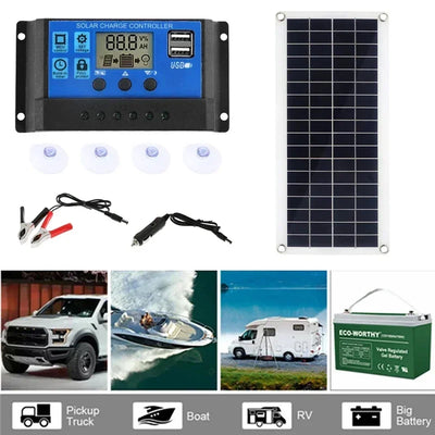 1000W Solar Panel 12V with Solar Charge Controller