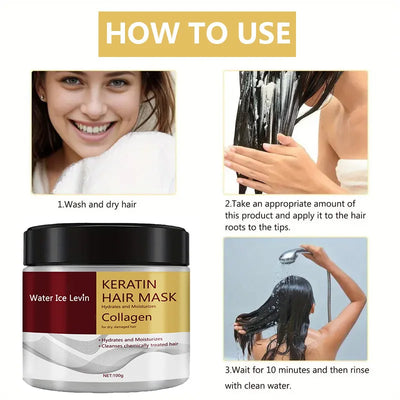 Collagen Keratin Hair Mask for Dry Damaged Hair