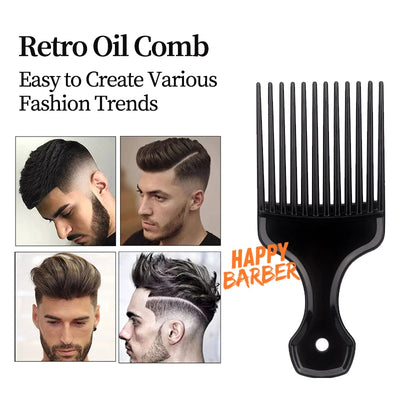 Afro Wide Tooth Hair Pick Comb for Curly and Braided Hair