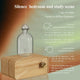 Rechargeable Essential Oil Diffuser Waterless Nebulizing Diffuser Electric Smell for Home Office Wood and Glass Aroma Diffuser