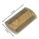 Men's Wooden Beard Comb with Leather Case