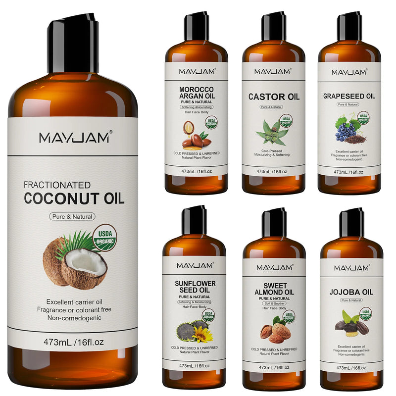 USDA Organic Cold-Pressed Coconut Oil for Skin Face and Hair