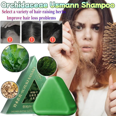 Herbal Shampoo Soap for Hair Loss and Oil Control