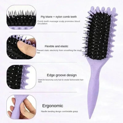 Salon Curl Styling Brush for Combing and Shaping Curls