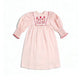 Baby Girls' Floral Embroidery Linen Cotton Romper Dress