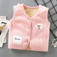 Kids' Velvet-Lined Warm Puffer Vest Jacket