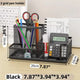 3-Compartment Mesh Desk Organizer with Pencil Holder