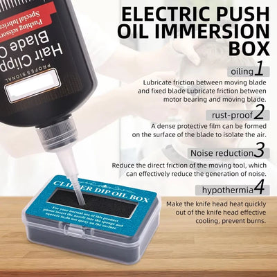 Barbershop Hair Clipper Lubricating Oil Box Storage