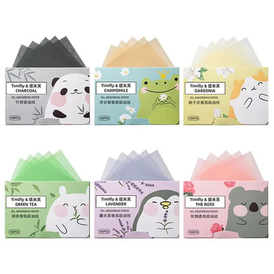 Facial Oil Absorbing Sheets 100-Pack for Makeup and Skin