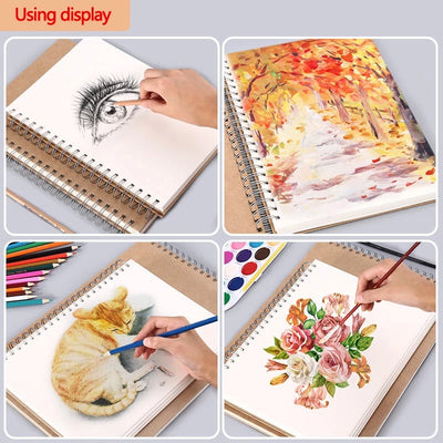 Sketchbook 160 GSM Thick Paper A3 A4 A5 for Art and Drawing