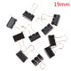 Black Metal Binder Clips 10-Pack Multi-Size