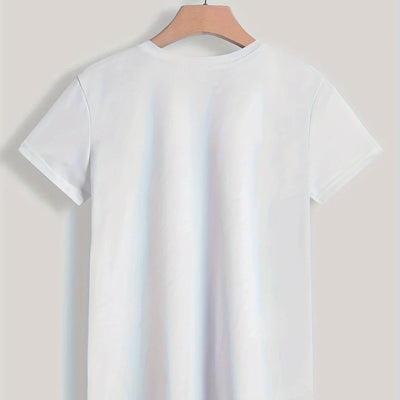 Women's Paris Print Short Sleeve Crew Neck Tee