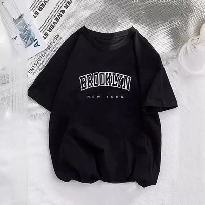Women's Brooklyn Letter Graphic Harajuku Y2K Tee