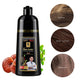 Hair Color Shampoo for Gray Hair 3 in 1 Black Hair Dye Shampoo for Women&Men Natural Herbal Safety Nourishing Hair Care Cream