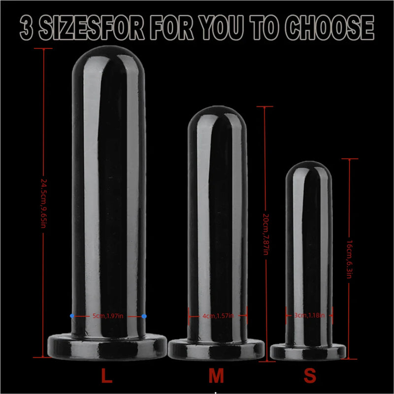 Crystal Glass G-Spot Dildo and Anal Plug