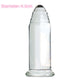 Large Glass Anal Plug for Intimate Wellness