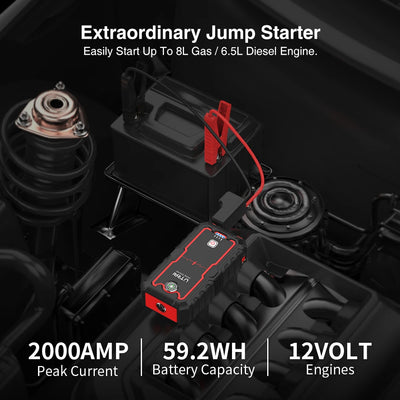 UTRAI 2000A Jump Starter and Portable Power Bank 12V