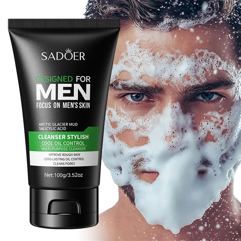 Men's Deep Cleansing Oil-Control Facial Wash 100g