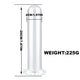 Crystal Glass G-Spot Dildo and Anal Plug