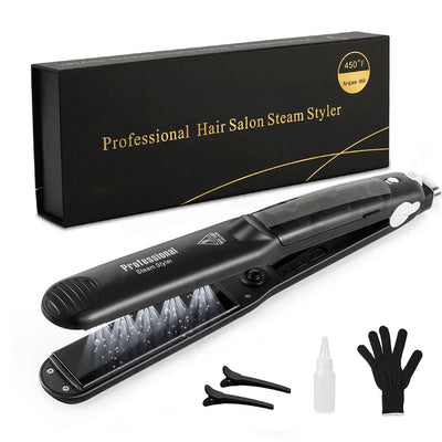Professional Ceramic Steam Hair Straightener 450F