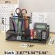 3-Compartment Mesh Desk Organizer with Pencil Holder
