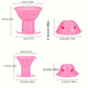 Mushroom Silicone Wave Hair Curlers 10-20 Pack