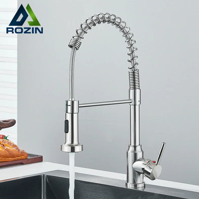Pull Down Kitchen Faucet 360 Swivel Single Handle
