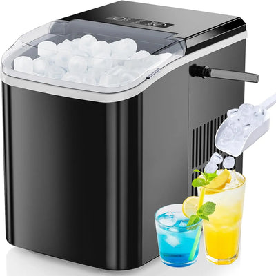 Portable Ice Maker Machine 26 lbs Per Day Self-Cleaning