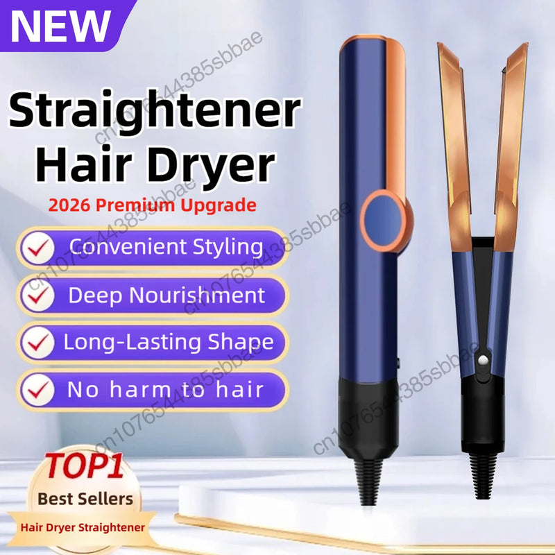2-in-1 Negative Ion Hair Dryer and Straightener