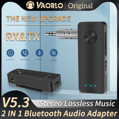 T66 Bluetooth 5.3 2-in-1 Audio Receiver Transmitter AUX