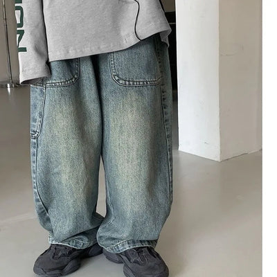 Toddler Boys' Anime Print Elastic Waist Denim Jeans