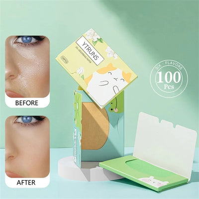 Fragrance Oil Absorbing Face Paper 100-Pack