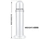 Crystal Glass G-Spot Dildo and Anal Plug