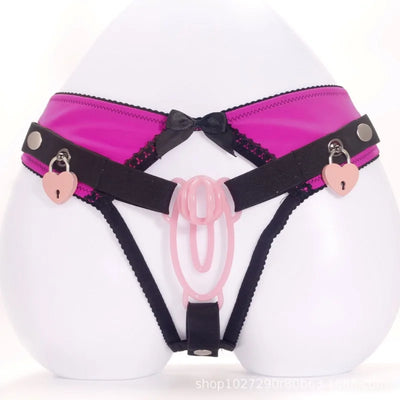 Chastity Panties Sissy Cage Belt Harness