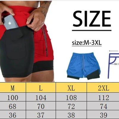 Men's 2-in-1 Running Shorts with Inner Liner